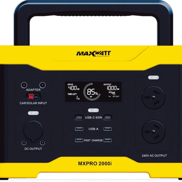 Maxwatt MXPRO2000I Portable Power Station - ACR Mowers Tweed Coast