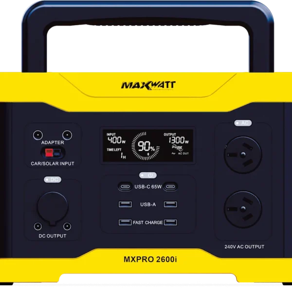 Maxwatt MXPRO2600I Portable Power Station - ACR Mowers Tweed Coast