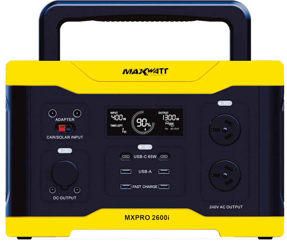 Maxwatt MXPRO2600I Portable Power Station - ACR Mowers Tweed Coast