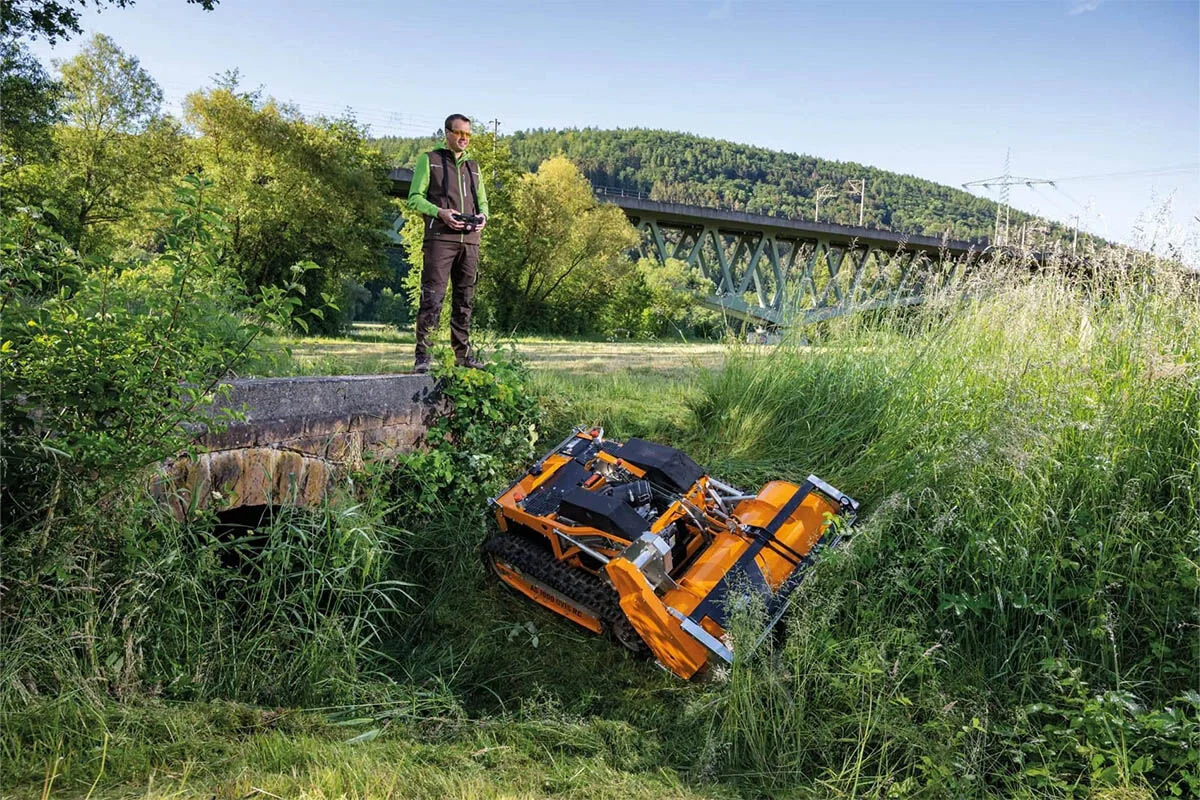 AS-Motor AS 1000 Ovis RC Remote Control Flail Mower - ACR Mowers Tweed Coast